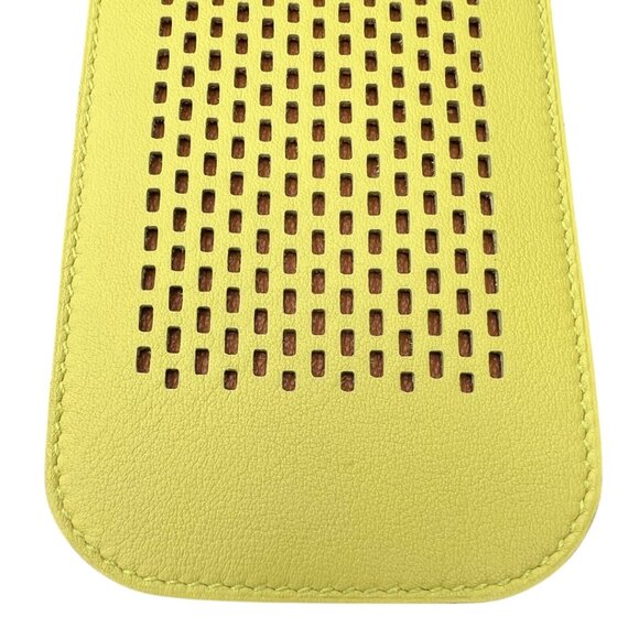 Hermes Swift Chevre Calfskin Lemon Yellow Credit Card Drivers License Wallet - Picture 7 of 7